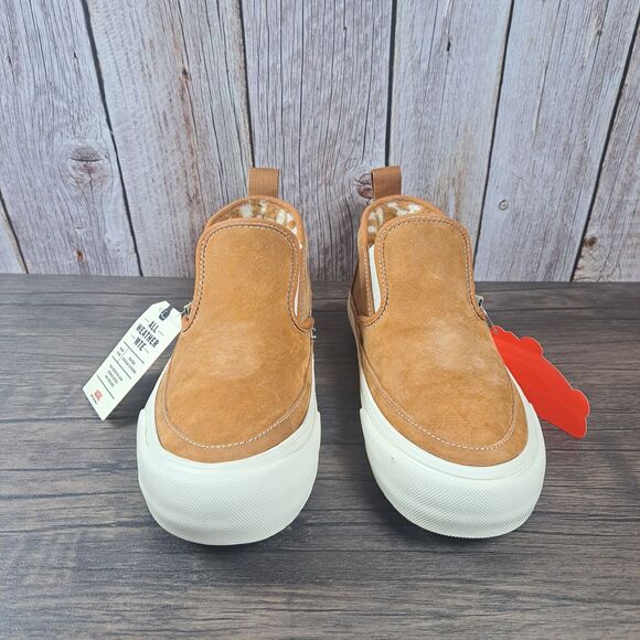 Vans Mid Slip SF MTE Suede Slip On Shoes Pumpkin Spice White Men's 6 Women's 7.5 - Picture 2 of 10